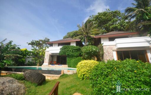 Thai/Balinese 4-Bedroom Oceanfront Baan Kata Villa for Sale - 150 meters from Kata Beach