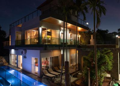 Stunning 8 Bedroom Ocean View Resort Style Villa – 3 Private Pools with Zip-Line