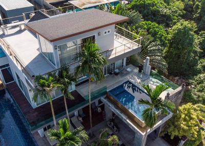 Stunning 8 Bedroom Ocean View Resort Style Villa – 3 Private Pools with Zip-Line