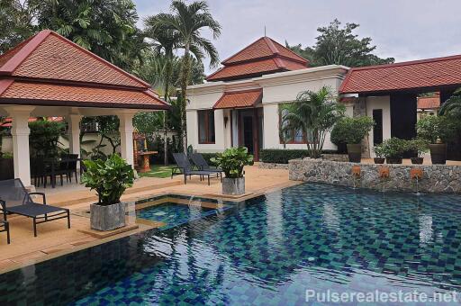Recently Renovated Pool Villa for Sale, Sai Taan, Phuket, Big Swimming Pool, Big Garden