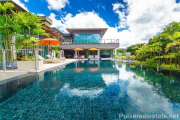 Modern 7-Bedroom Sea View Pool Villa in the Hills of Layan, Phuket