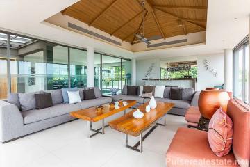 Modern 7-Bedroom Sea View Pool Villa in the Hills of Layan, Phuket