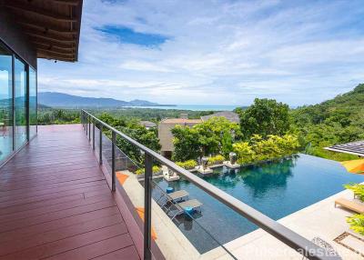 Modern 7-Bedroom Sea View Pool Villa in the Hills of Layan, Phuket