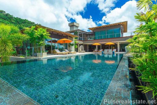 Modern 7-Bedroom Sea View Pool Villa in the Hills of Layan, Phuket