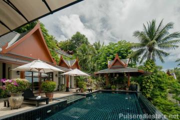 Luxury 4 Bedroom Sea View  Villa in the Hills of Surin for Sale