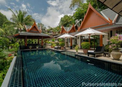 Luxury 4 Bedroom Sea View  Villa in the Hills of Surin for Sale