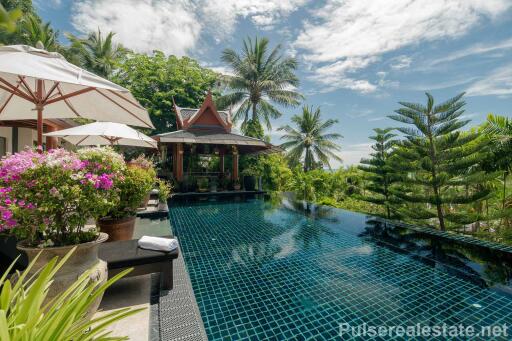 Luxury 4 Bedroom Sea View  Villa in the Hills of Surin for Sale