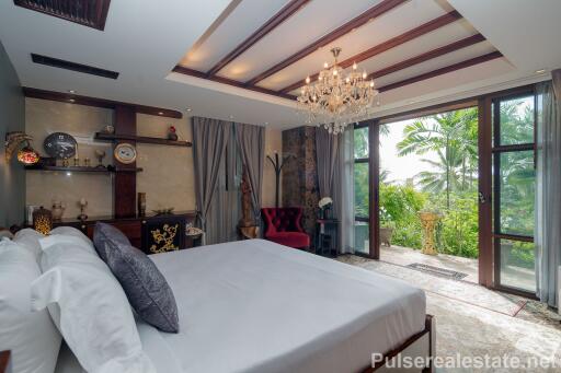 Luxury 4 Bedroom Sea View  Villa in the Hills of Surin for Sale