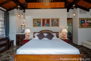 Luxury 4 Bedroom Sea View  Villa in the Hills of Surin for Sale