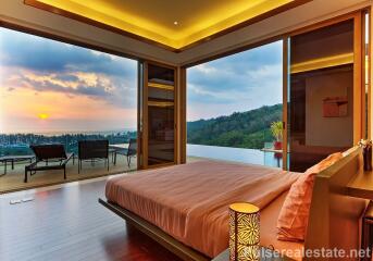 Ready to Move in Panoramic Sea View Villa, Infinity-edge Pool, Naithon Beach