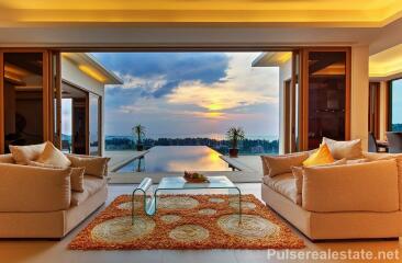 Ready to Move in Panoramic Sea View Villa, Infinity-edge Pool, Naithon Beach
