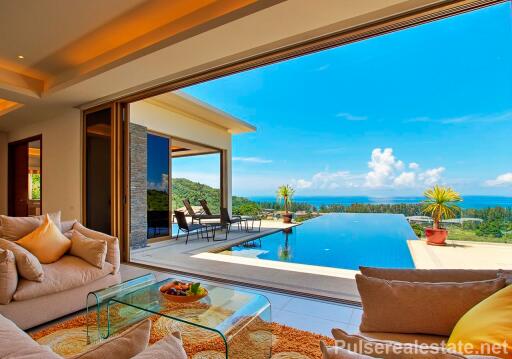 Ready to Move in Panoramic Sea View Villa, Infinity-edge Pool, Naithon Beach