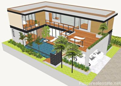 3 Bedroom Modern Loft Pool Villas in Cherngtalay, Phuket