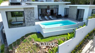 New Modern 3 Bed Pool villa with Seaview in Bophut