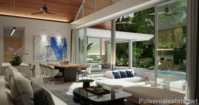 Modern Contemporary 3 Bedroom Pool Villas for Sale, Pasak 8, Cherngtalay, Phuket