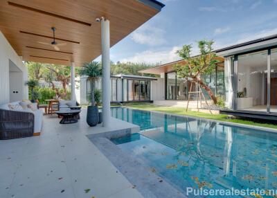 Modern 4 Bedroom Luxury Pool Villas in the Center of Cherngtalay / Bangtao, Only 10 mins to Layan Beach