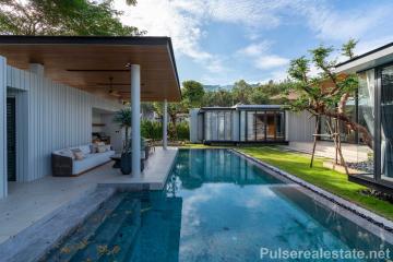 Modern 4 Bedroom Luxury Pool Villas in the Center of Cherngtalay / Bangtao, Only 10 mins to Layan Beach