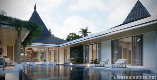 Tropical 3 Bedroom Villas in Bangjo - Solar Panels - Luxury Asian-fushion Theme