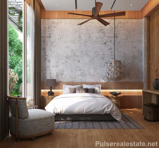 Tropical 3 Bedroom Villas in Bangjo - Solar Panels - Luxury Asian-fushion Theme
