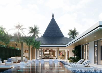 Luxury 4 Bedroom Villas In Layan - Solar Panels - Tropical Asian-Fushion Theme