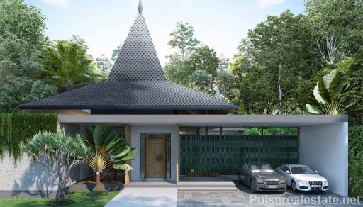 Luxury 4 Bedroom Villas In Layan - Solar Panels - Tropical Asian-Fushion Theme