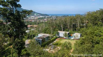 2 Bed Partial Ocean View Villa Overlooking the Kamala Valley, 5 Min from Beach Good Rental Income