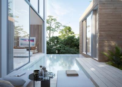 Modern 3 Bedroom Tropical Garden View Pool Villas In The Hills Of Layan