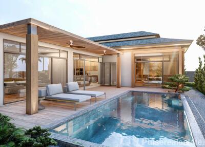 Luxurious One-story 4 Bedroom Private Pool Villa in Nai Harn for Sale