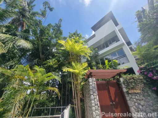 Modern 4 Bedroom Sea View Pool Villa for Sale by Owner at Surin Heights Walk to Surin Beach, Phuket