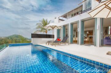 Modern 4 Bedroom Sea View Pool Villa for Sale by Owner at Surin Heights Walk to Surin Beach, Phuket