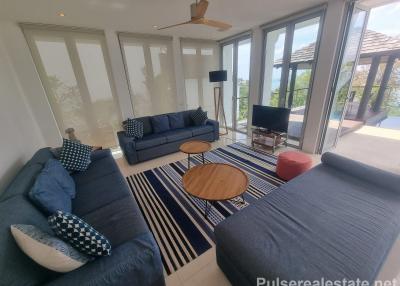 Modern 4 Bedroom Sea View Pool Villa for Sale by Owner at Surin Heights Walk to Surin Beach, Phuket