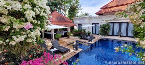 4+1 Bedroom Pool Villa for Sale, Phase 1 of Sai Taan, Walking Distance to Bangtao Beach