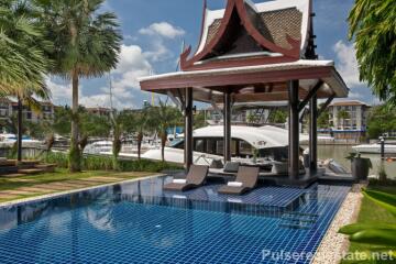 Waterfront Luxury 5 Bed Villa With Private Yacht Berth in Royal Phuket Marina, Phuket