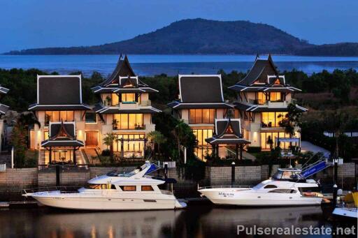 Waterfront Luxury 5 Bed Villa With Private Yacht Berth in Royal Phuket Marina, Phuket