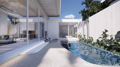 Single-level 3 Bed Private Villas for Sale in Naiharn/Rawai, Phuket