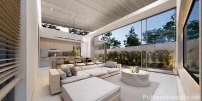 Single-level 3 Bed Private Villas for Sale in Naiharn/Rawai, Phuket