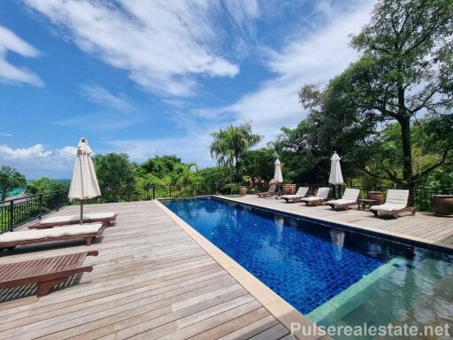 6 Bedroom Sea View Pool Villa for Sale by Owner at Katamanda Walk to Kata Noi Beach, Phuket