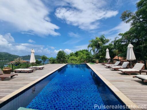 6 Bedroom Sea View Pool Villa for Sale by Owner at Katamanda Walk to Kata Noi Beach, Phuket