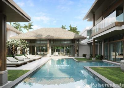 Deluxe 5 Bed Balinese-Style Pool Villa In Cherngtalay With Luxury Sports & Wellness Center