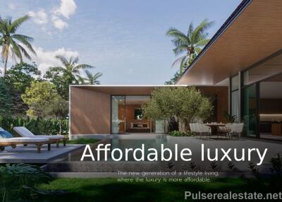 3 Bedroom Zen Design Villas for Sale in the Heart Of Pru Jampa, Thalang, Phuket