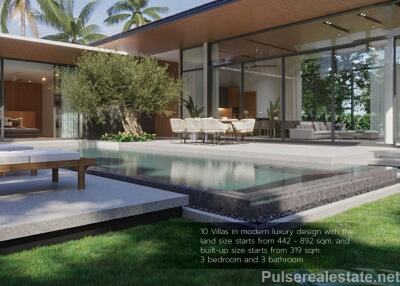 3 Bedroom Zen Design Villas for Sale in the Heart Of Pru Jampa, Thalang, Phuket