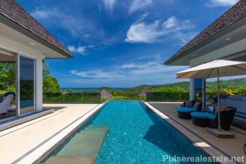 Luxury 5 Bed Sea View Villa in the Hills of Layan, Phuket, Only a few Minutes from Beach