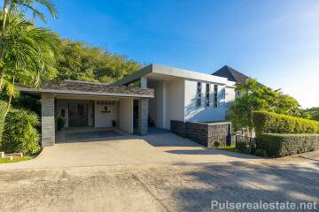 Luxury 5 Bed Sea View Villa in the Hills of Layan, Phuket, Only a few Minutes from Beach