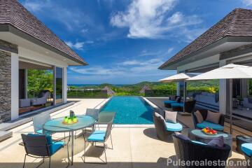 Luxury 5 Bed Sea View Villa in the Hills of Layan, Phuket, Only a few Minutes from Beach