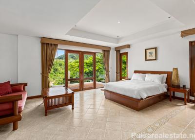 Luxury Estate with 3 Separate Villas in Kamala, Phuket, Sold as One, Stunning Ocean & Mountain Views