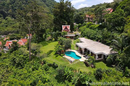 Luxury Estate with 3 Separate Villas in Kamala, Phuket, Sold as One, Stunning Ocean & Mountain Views