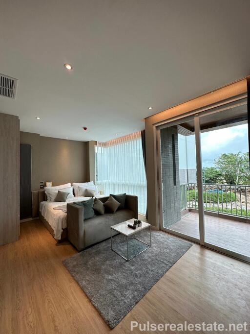 Beachfront Luxury Residential Studio Condo with Sea View for Sale in Nai Yang