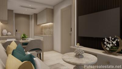 Modern 1-Bedroom Medium Size Off-Plan Condo for Sale in Laguna, Phuket - Tennis Courts, Multiple Gyms, etc.