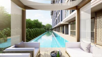 Modern 1-Bedroom Medium Size Off-Plan Condo for Sale in Laguna, Phuket - Tennis Courts, Multiple Gyms, etc.