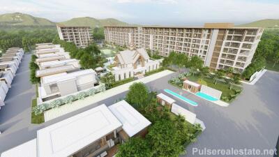 Modern 1-Bedroom Medium Size Off-Plan Condo for Sale in Laguna, Phuket - Tennis Courts, Multiple Gyms, etc.